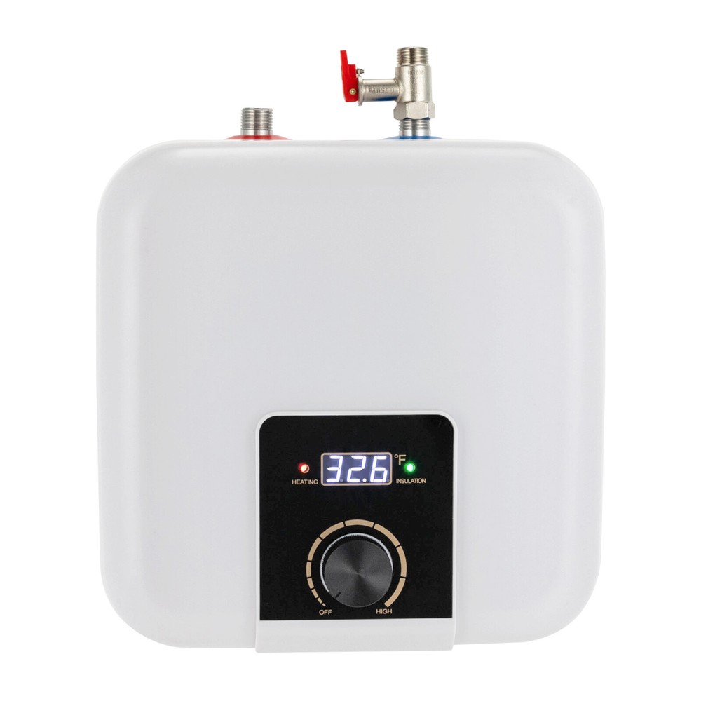 8L/2.11 Gallon Water Heater Wall Mounted Square Electric Water Heater 1500W