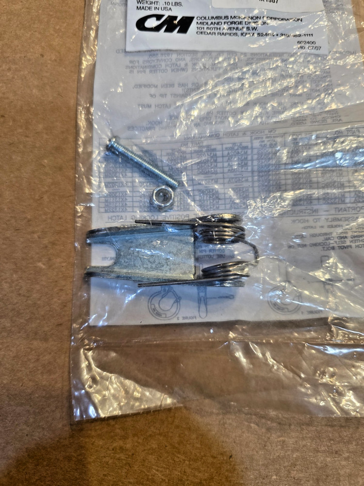 Cm 4X1307 Latch Kit, For New Profile Eye Hook