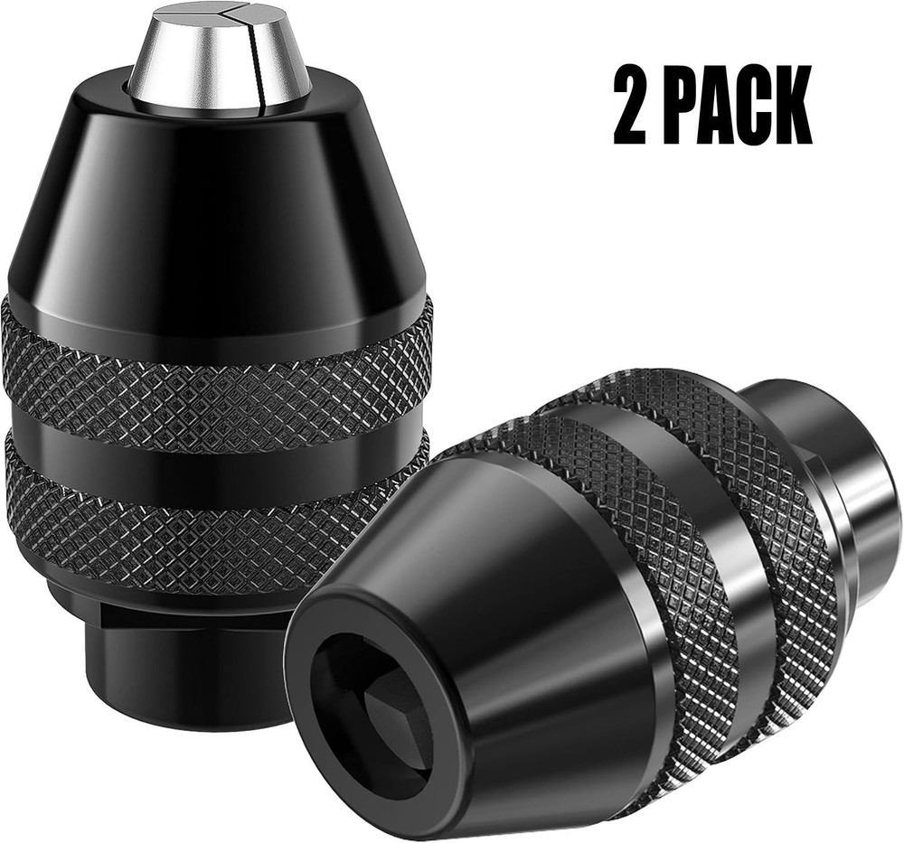 2pc Quick Change Keyless Chucks Adapter for Dremel Model 3000 395 4000 398 8200