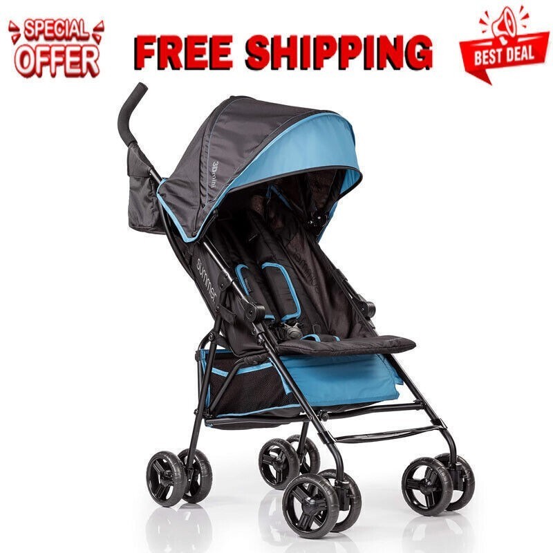 Folding Convenience Stroller Lightweight Infant Stroller Multi-Position Recline