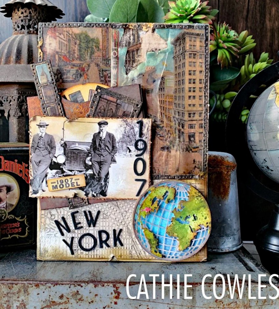 Sizzix Thinlits 29pc Vault World Travel #666606 Retail $20.99 by Tim Holtz