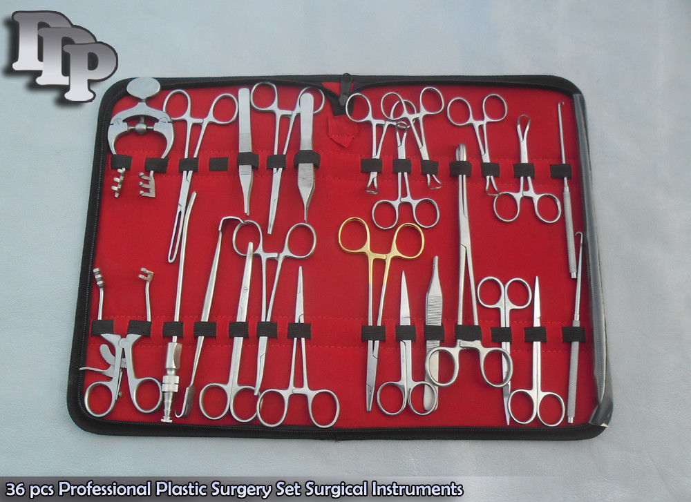 36 pcs Professional Plastic Surgery Set Surgical Instruments