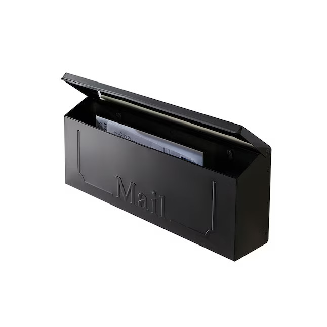 RELIABILT Mailbox Metal Standard Mailbox Black