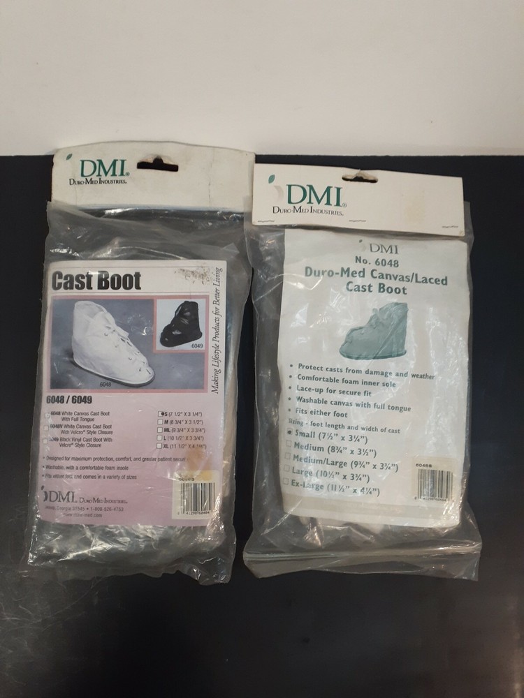 Duro-med Canvas Cast Boot laced size small 6048 2 pack