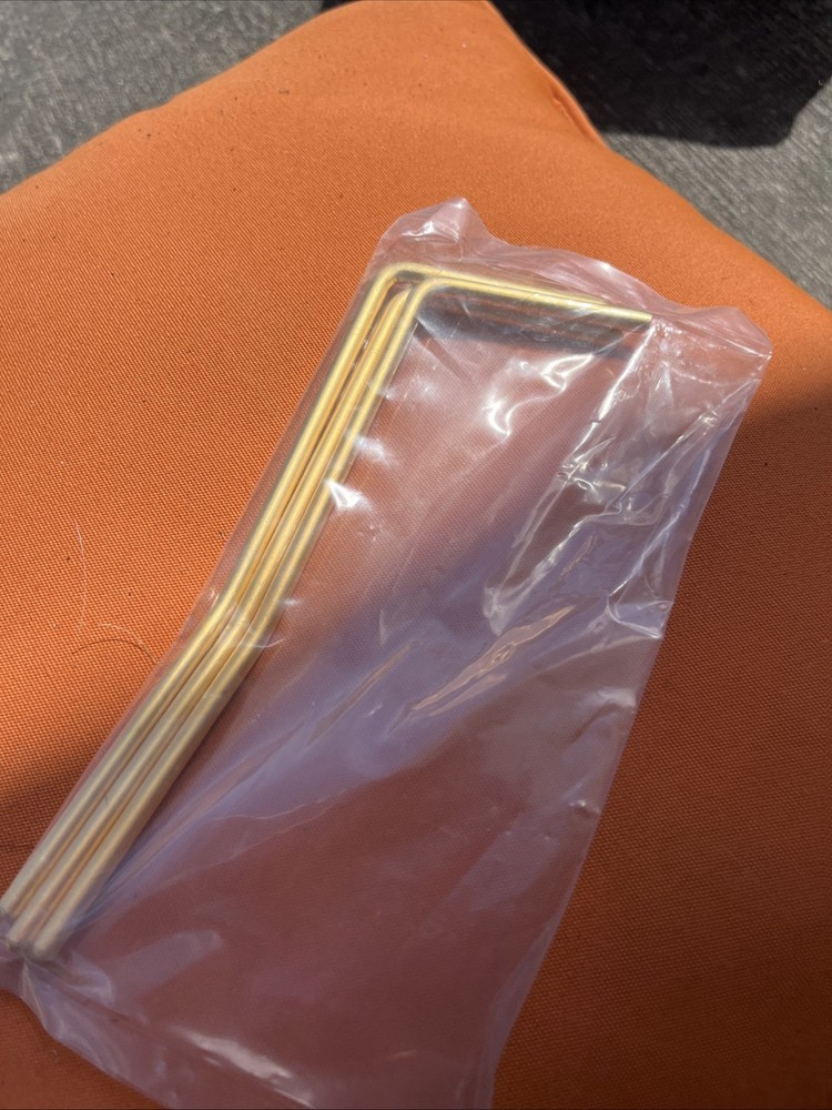 3 Gold Unthreaded Tremolo Bars