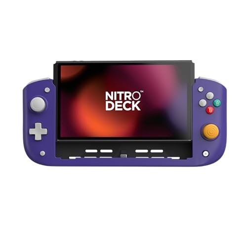 CRKD PROFESSIONAL HANDHELD DECK SWITCH/ OLED ZERO STICK DRIFT RETRO PURPLE