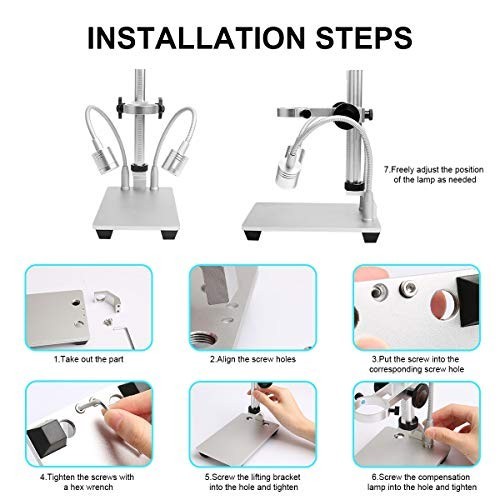 Universal Adjustable Desktop Stand Holder for USB Digital Microscope & Endoscope