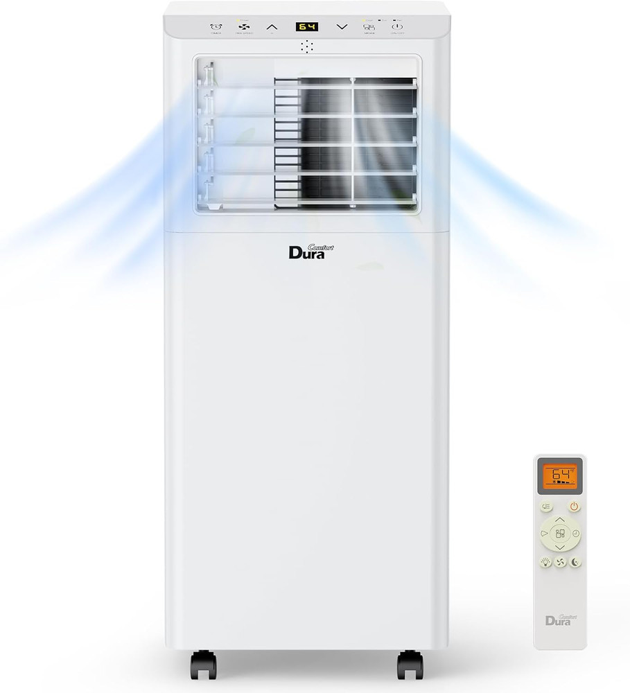 Portable Air Conditioners, 8,500 Btu(Ashrae) /5,100 BTU (SACC), Cooling,Dehumidi