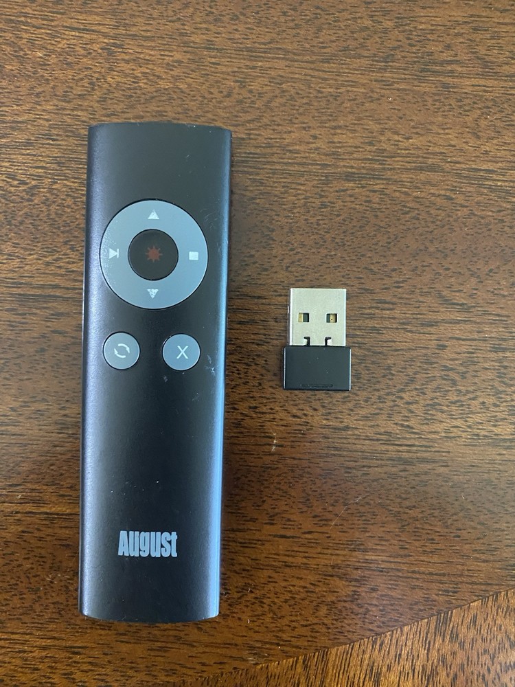August Wireless Presentation Laser Pointer USB