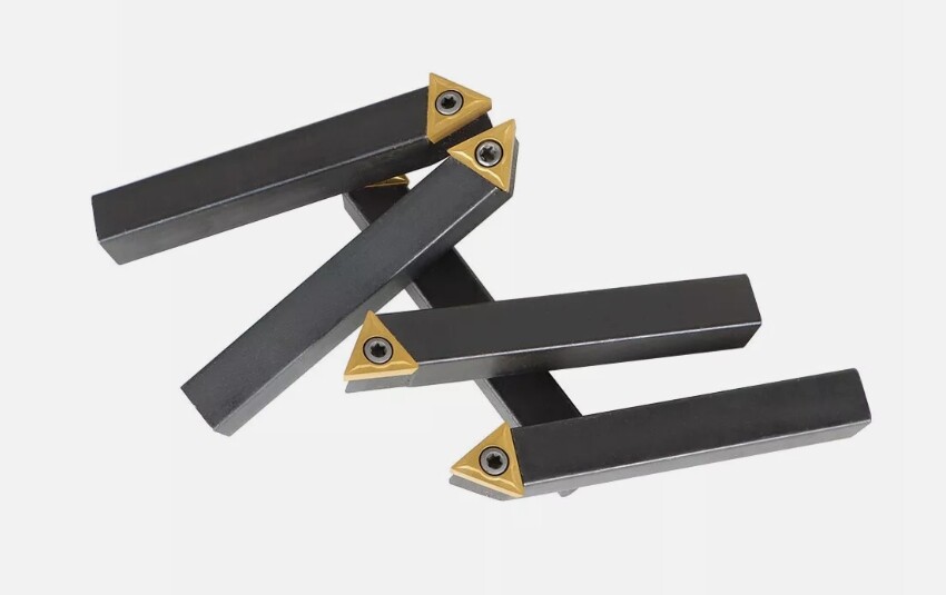 5 pc 1/2" Lathe Indexable Carbide Insert + Turning Tooling Bit Holder Set