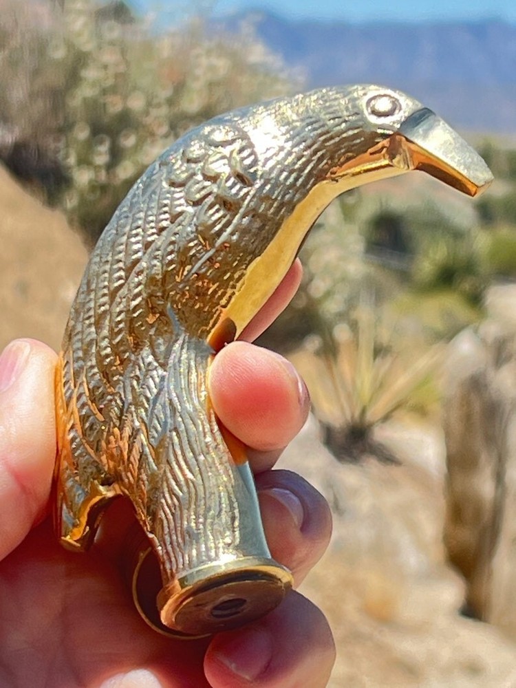 Brass Handmade Bird Shaped Brass Walking Stick Handle 11 CM