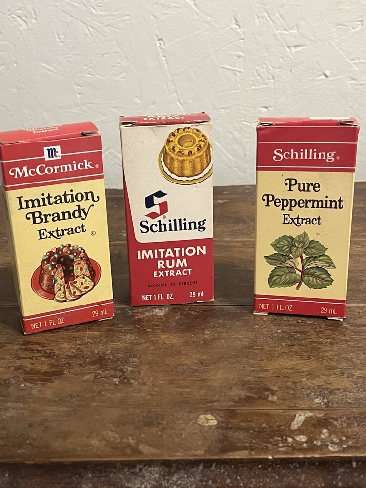 McCormick Extracts Imitation Rum Brandy And Pure Peppermint READ