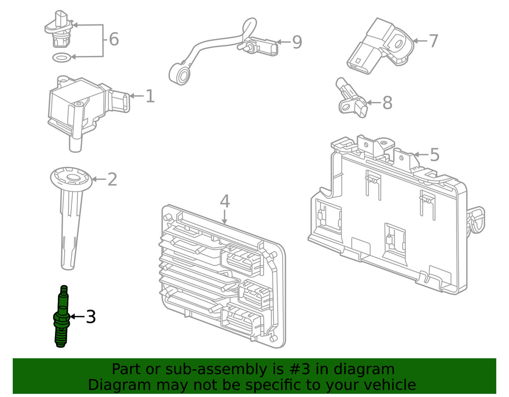 Genuine GM Iridium Spark Plug 55504354