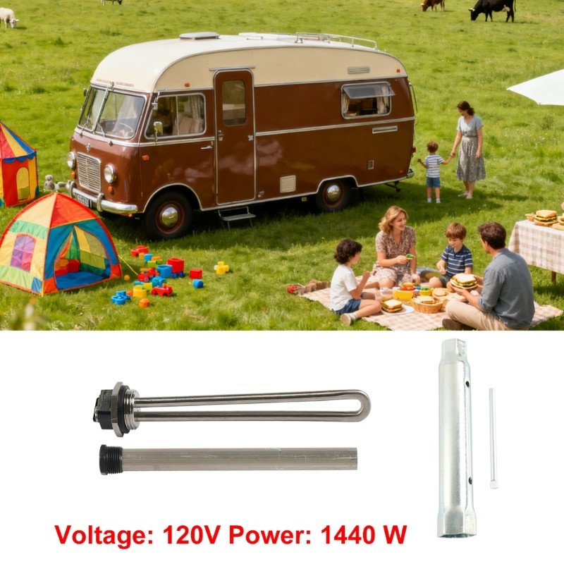 520900 Heating Element and Socket Sleeve 520789 for Campers Water Heater System