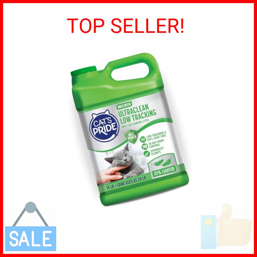Cat's Pride Max Power: UltraClean Low Tracking Multi-Cat Clumping Litter - Keeps