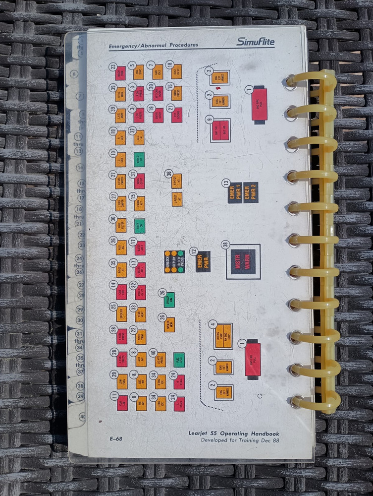 Learjet 55 Operating Handbook - Simuflite