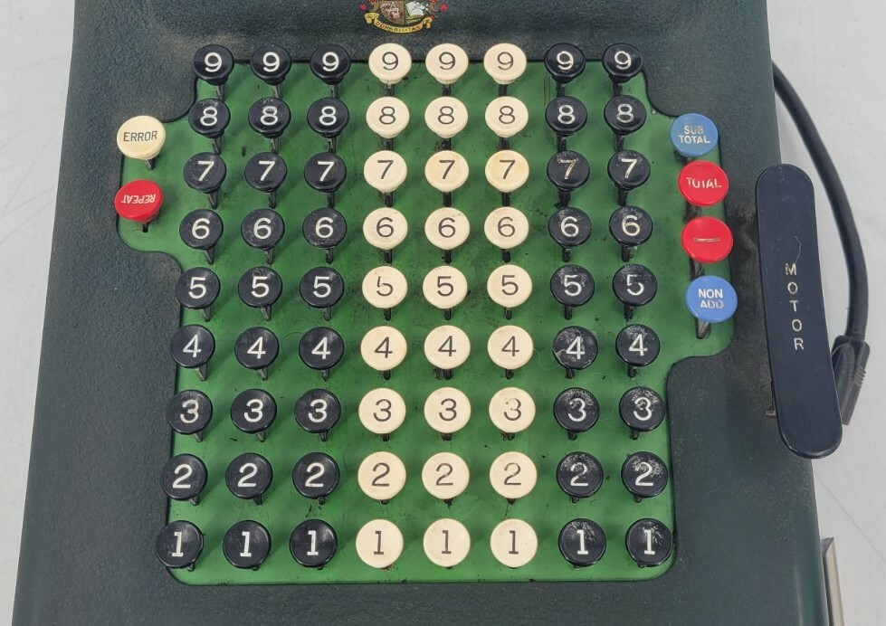 Victor Electric Model W 10 Column Adding Machine 1920's - AS-IS -