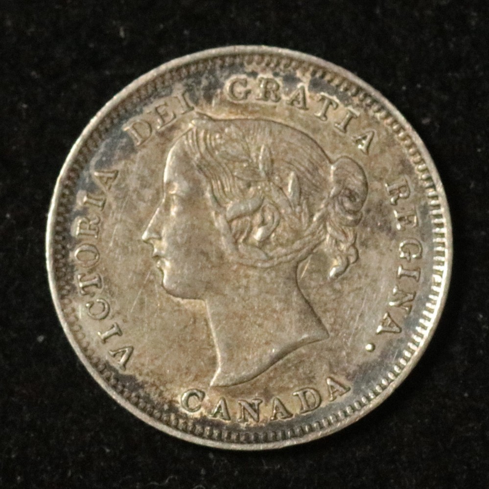 Canada 1900 5 Cents - Silver - Oval 0