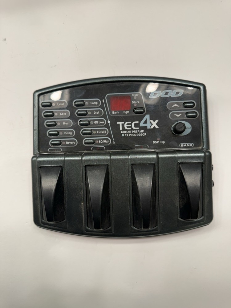 DOD Digitech TEC 4X Guitar Preamp & FX Multi Effects Processor Pedal + PSU