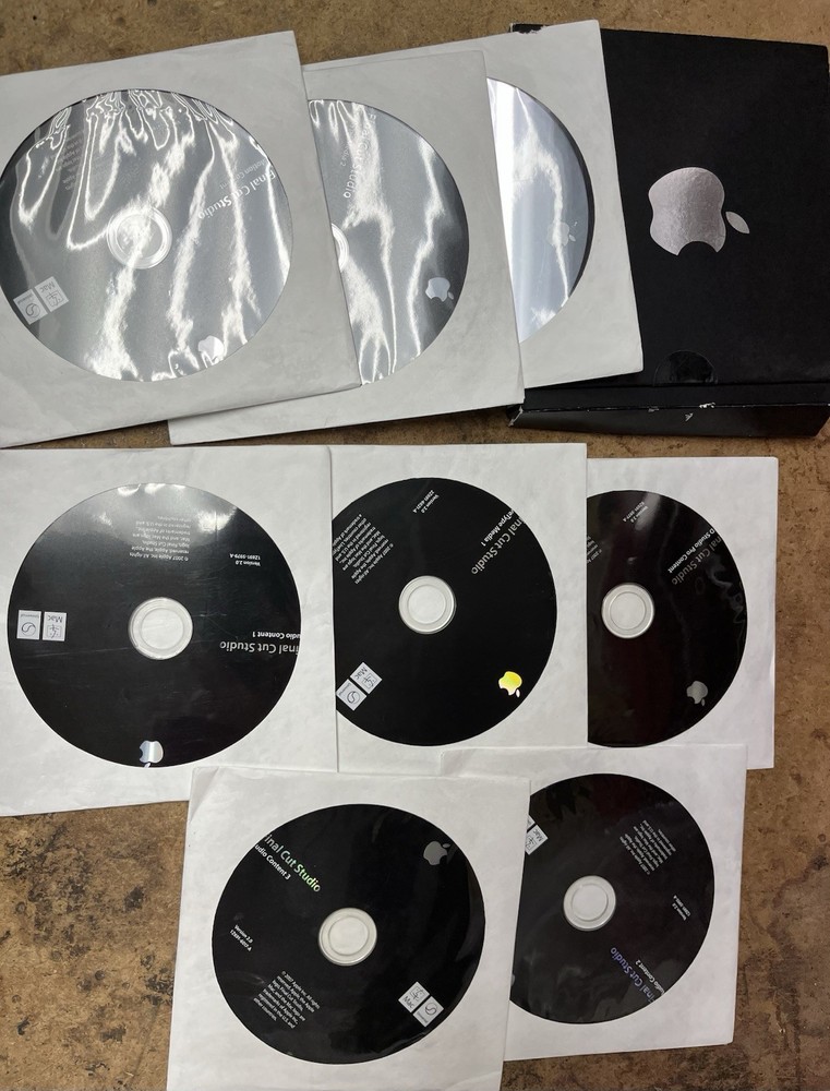 Final Cut Studio 2 Box Software Lot Prod Suite Set NO CODE Apple Software Discs