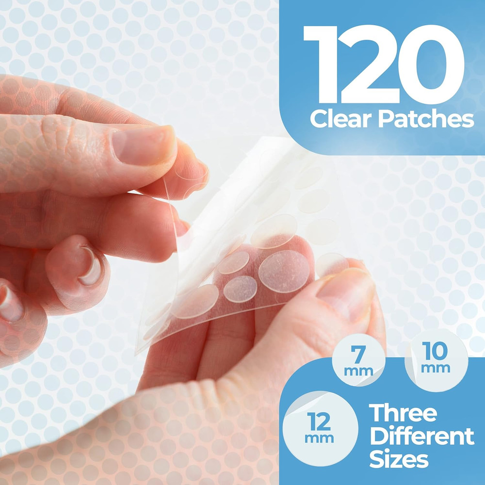 Pimple Patches for Face (120 Pack), Hydrocolloid Patch with Tea Tree Oil - Pimpl
