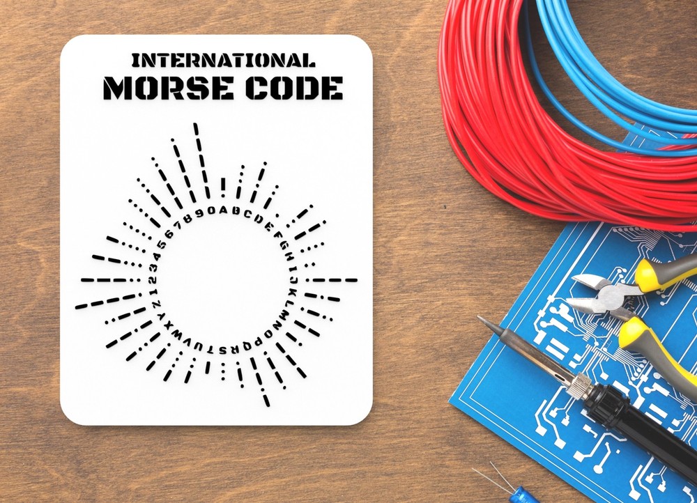 International Morse Code | Funny Sign for Home or Office