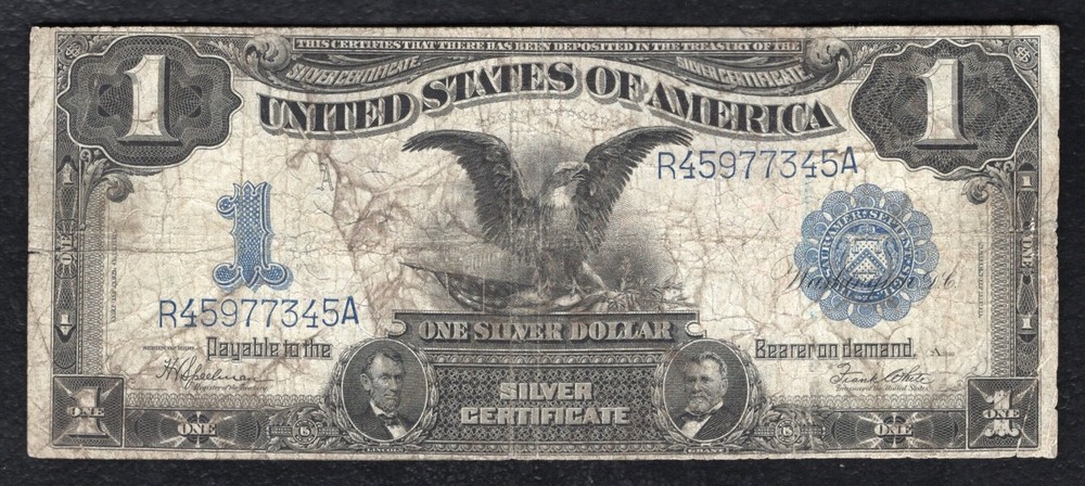 FR 236 1899 $1 ONE DOLLAR “BLACK EAGLE” SILVER CERTIFICATE CURRENCY NOTE