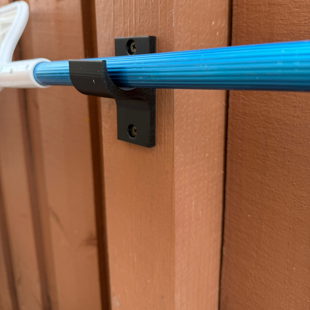 Pool Pole Holder Wall Mount – 2 Pack – Heavy Duty Tool Organizer for Pool