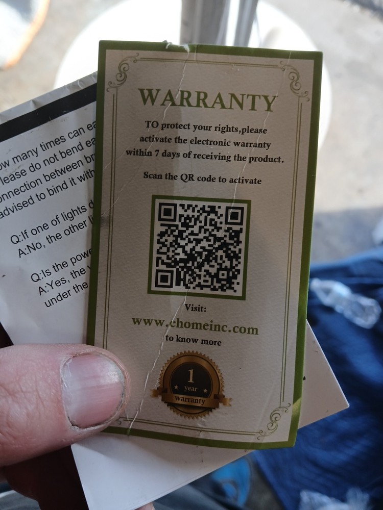 Lightshare 6ft Birch Tree Warm White Missing Base