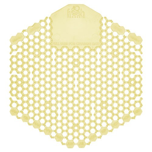Fresh Products Wave 3D Urinal Deodorizer, Citrus Scent, Yellow, 10/Box
