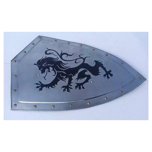 28'' Medieval Fully Functional Dragon Shield Warrior Templar Medieval Shield