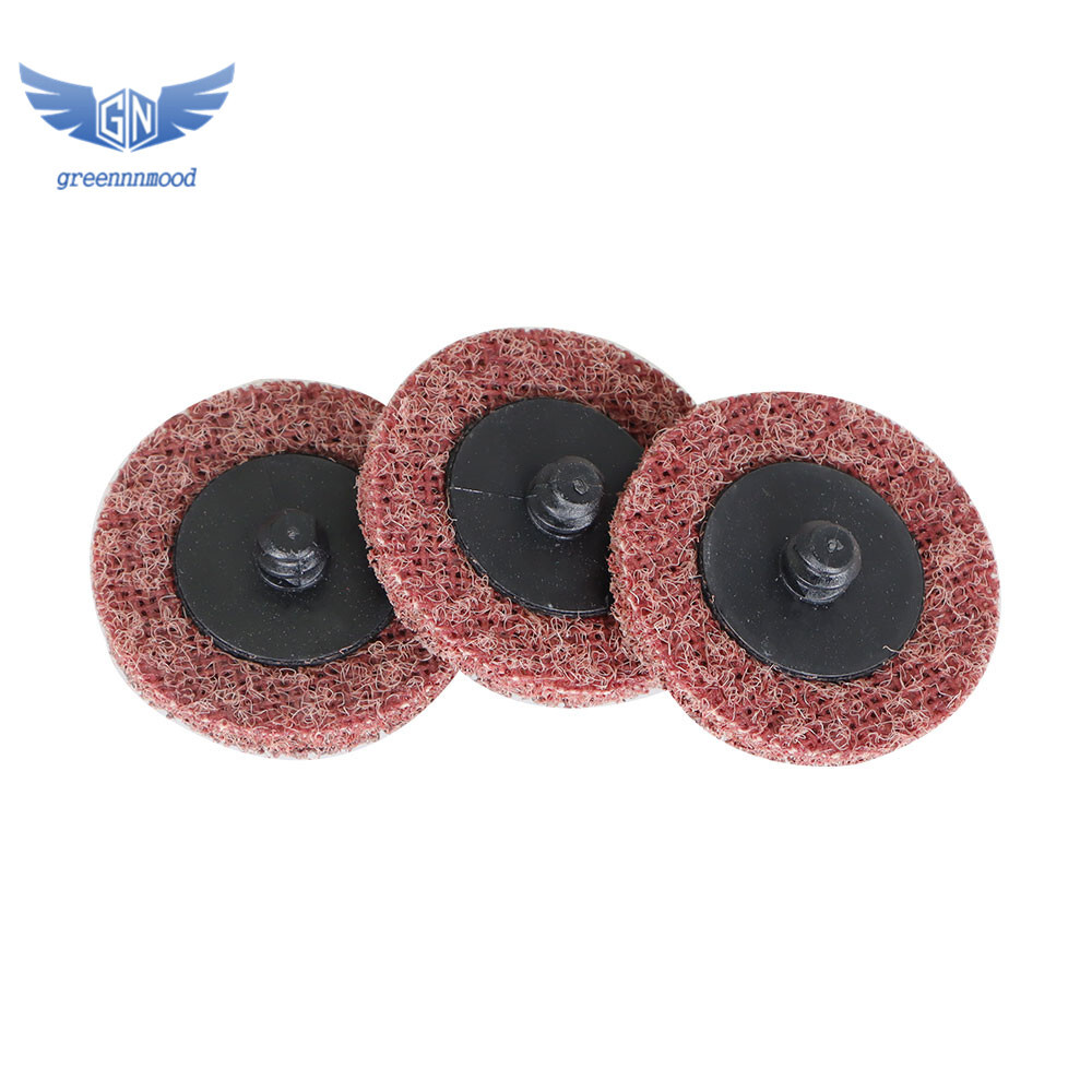 50× 2" Medium Surface Conditioning Discs Roll Lock Die Grinder Sanding Pads New
