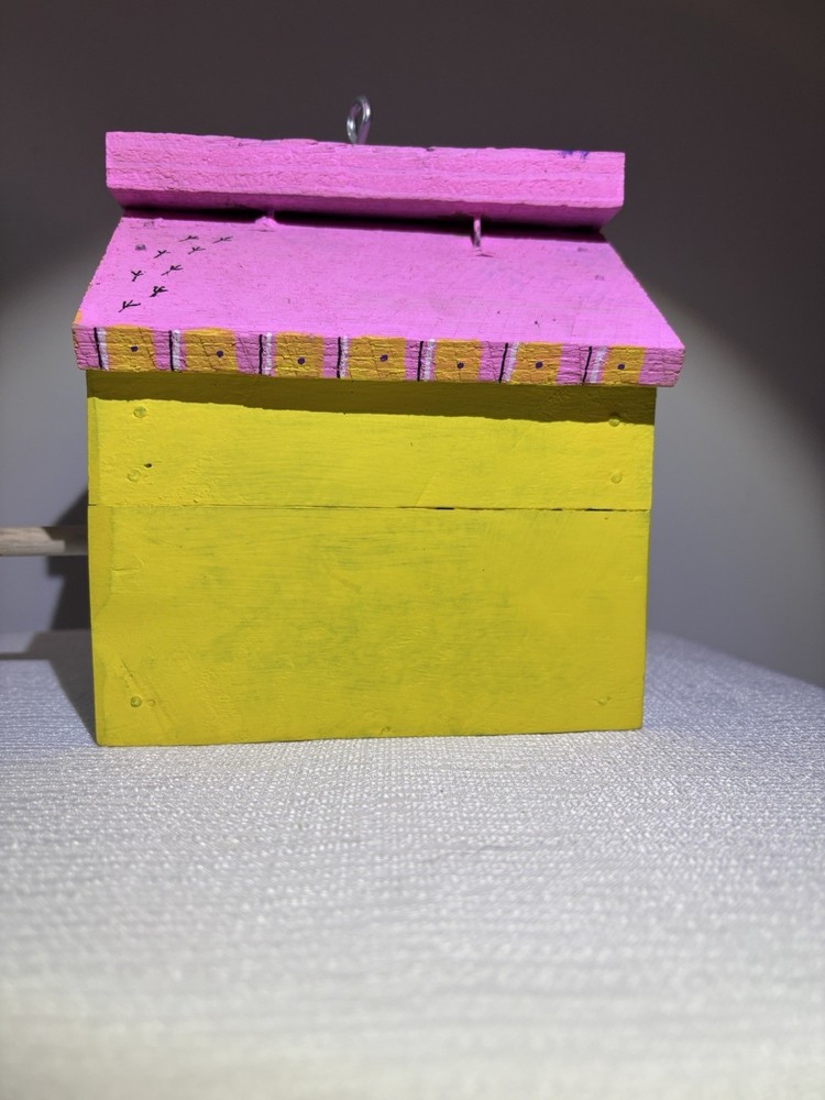 Hand Painted Birdhouse Functional And Cute