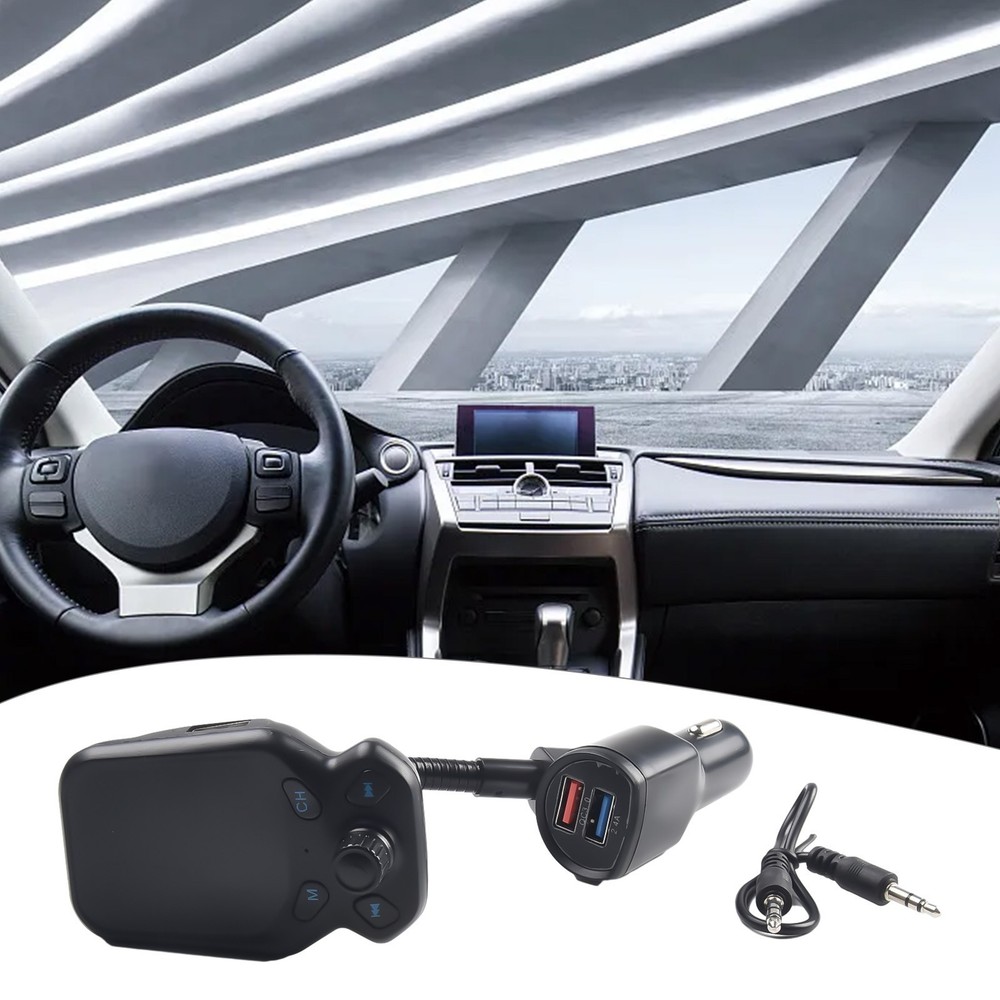 MP3 Player Radio Adapter Car FM Transmitter 1.8in Colour Screen Practical Kit