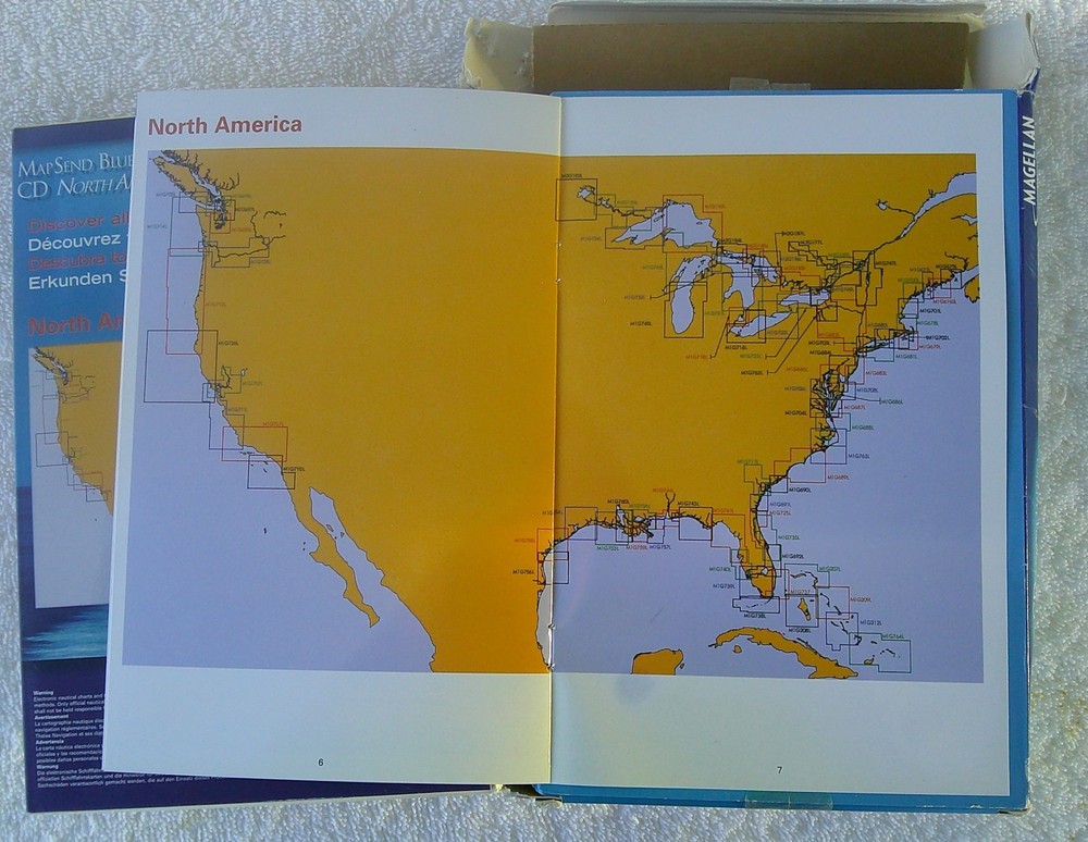 Magellan Map Send Blue Nav CD North America, NEW