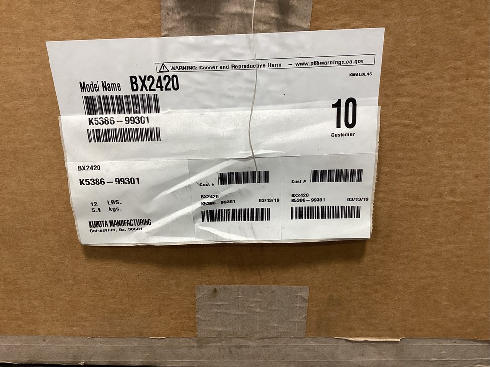 Kubota BX2420 Drive-Over Deck Ramp Kit
