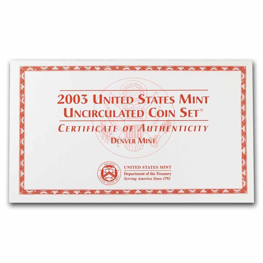 2003 U.S. Mint Set