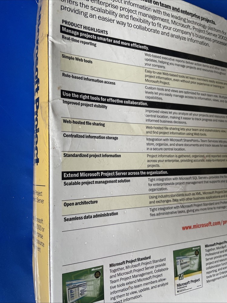 Microsoft Project Server 2002 _ Enterprise Project Management Server- 5 Licenses