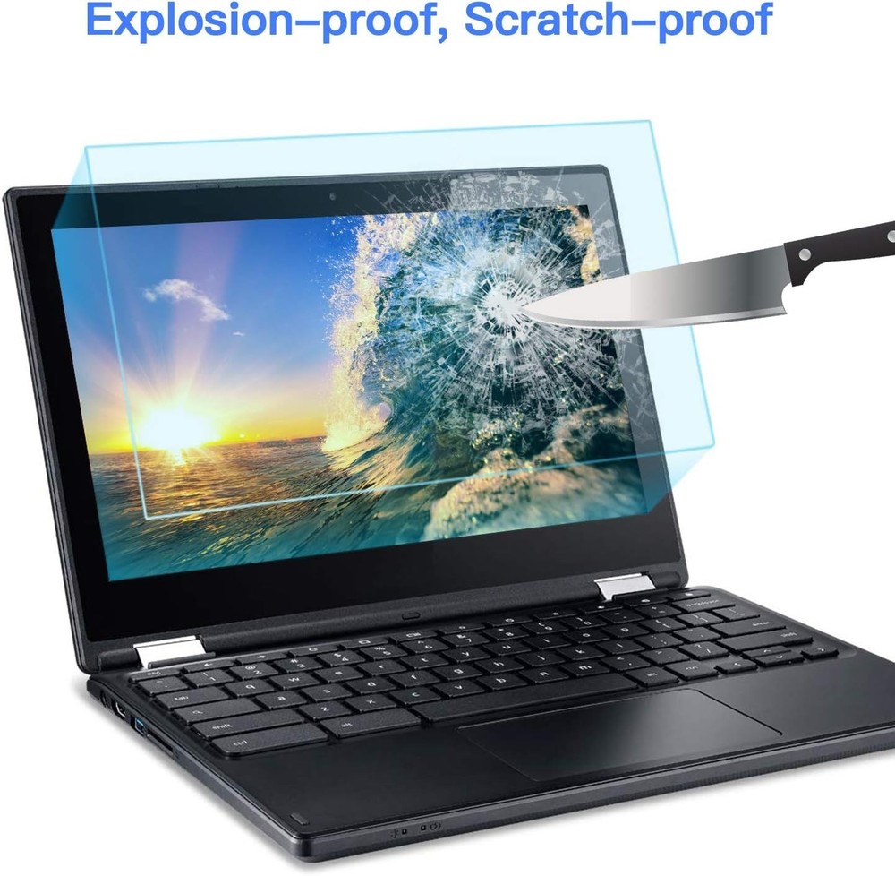 11.6" Blue Light & Glare Blocking Screen Protector – Easy Install 2 Pack