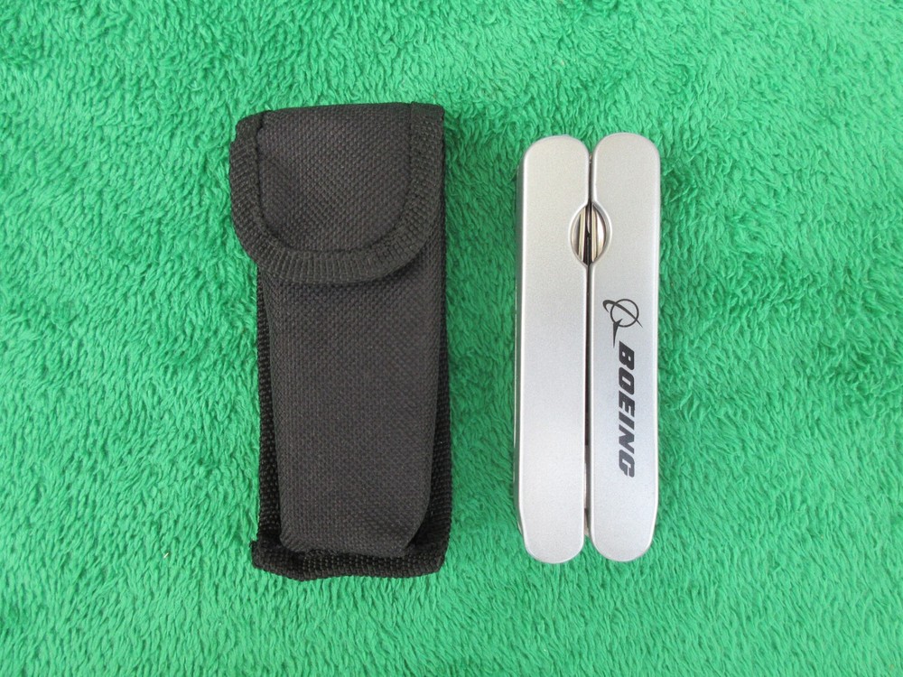 Boeing Logo Multi Tool Folding Knife w/ Sheath