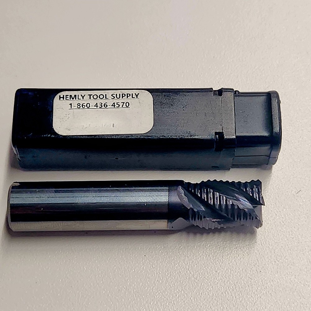 CARBIDE ROUGHING END MILL 1/2" 4FL FINE PITCH REGULAR Part# 170RF12 USA (1 PC)