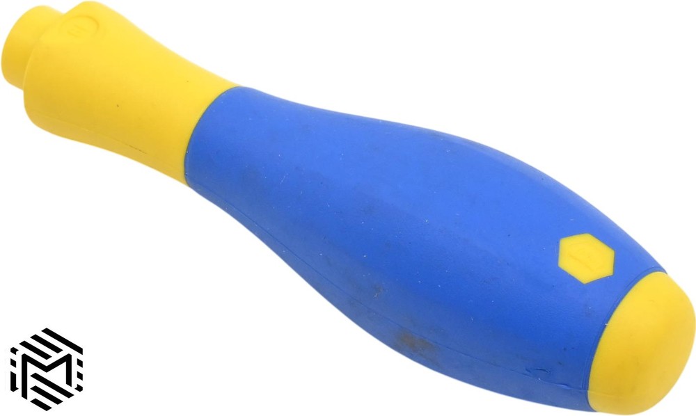 Wiha SoftFinish Interchangeable Screwdriver Handle - Blue / Yellow - Used