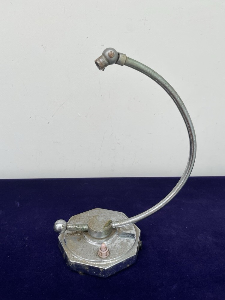 Art Deco Chrome Table Lamp Base Original