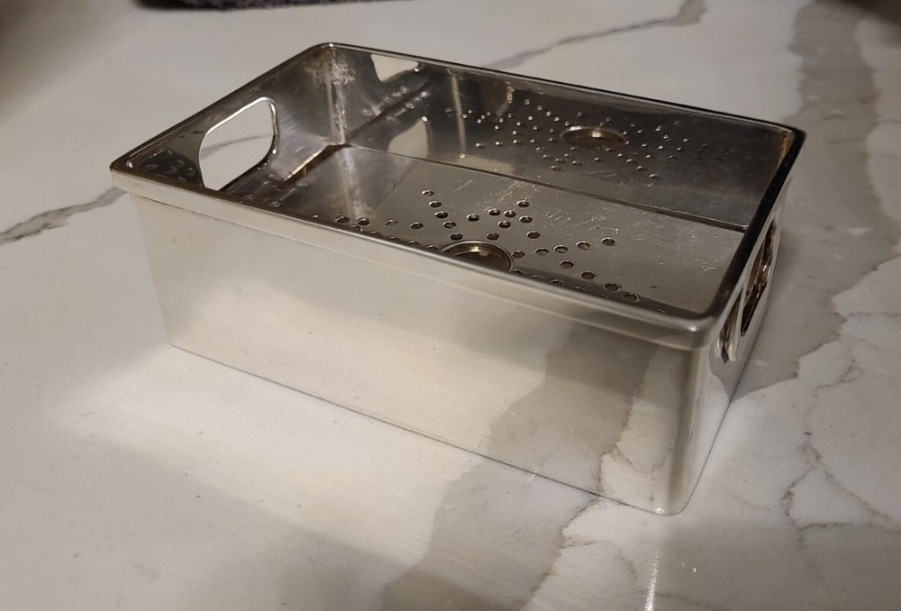ART DECO STERLING SILVER CAVIAR SERVING DISH