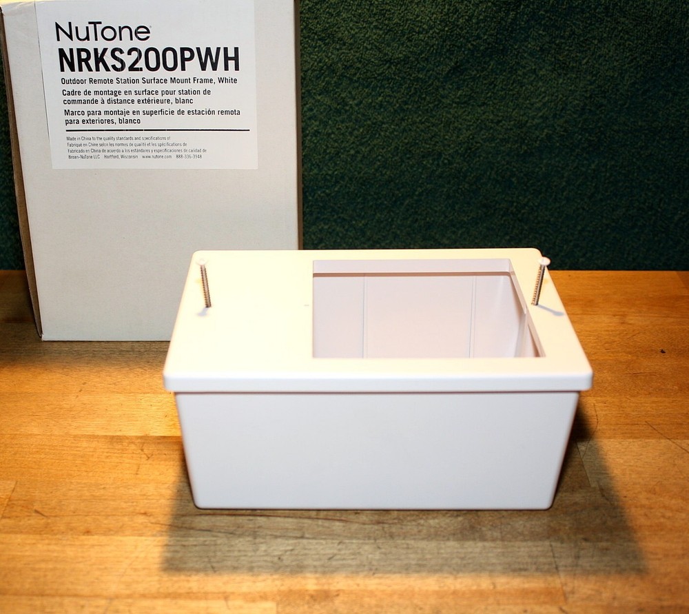 Genuine NuTone® NRKSPWH Surface Mount Box for Patio Remote Station