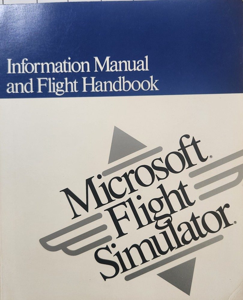 Vintage Microsoft Game Flight Simulator Information Manual And Flight Handbook