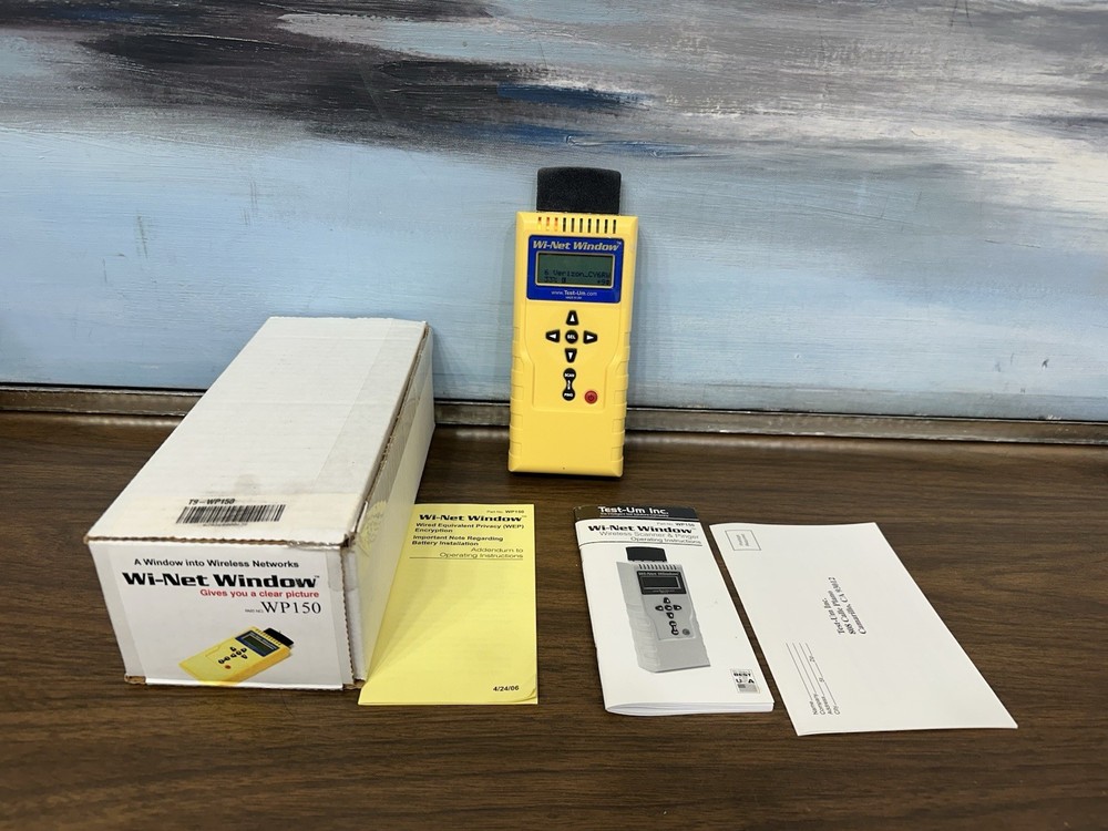 Wi-Net Window Wireless Network Analyzer Scanner Pinger Tester WP150 Test