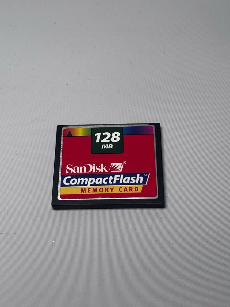 Vintage - SanDisk 128 MB CompactFlash Memory Card (SDCFB-128-455) Used