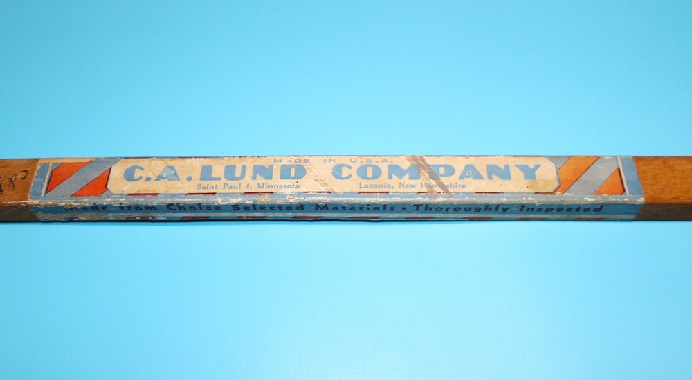 Vintage C.A. Lund Co. Hockey Stick