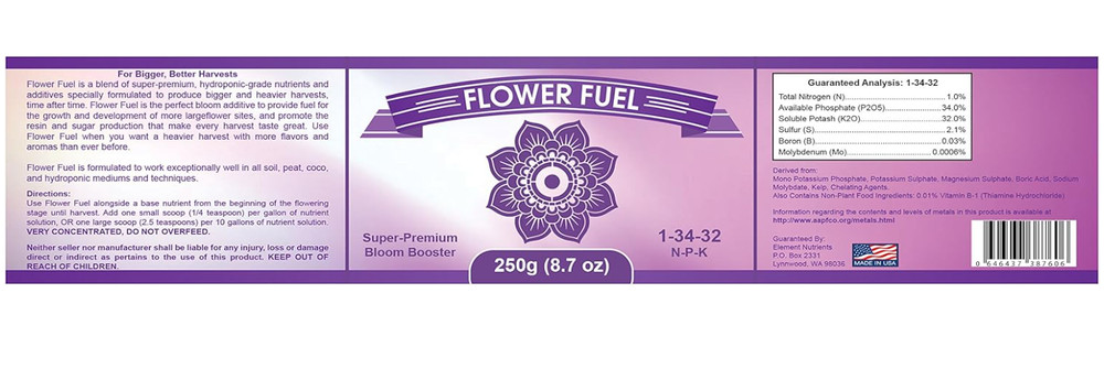 Bloom Booster & Yield Enhancer–Phosphorus & Potassium, 250g,for Soil&Hydroponics